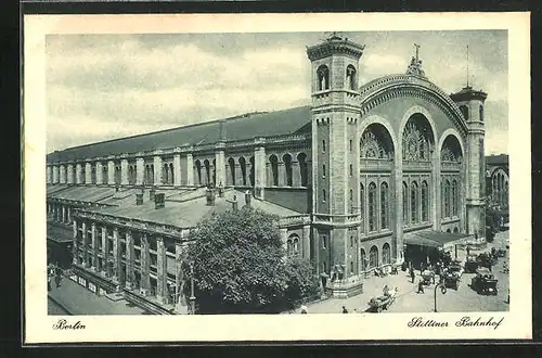 AK Berlin, Stettiner Bahnhof, Invalidenstrasse