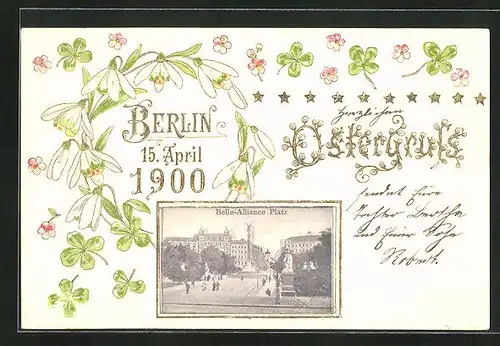 AK Berlin-Kreuzberg, Belle Alliance Platz, 1900