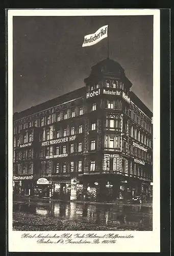 AK Berlin, Hotel Nordischer Hof, Invaliden Strasse 125 /126