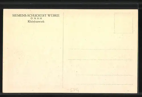 AK Berlin-Siemensstadt, Siemens Schuckert Werke GmbH, Kleinbauwerk