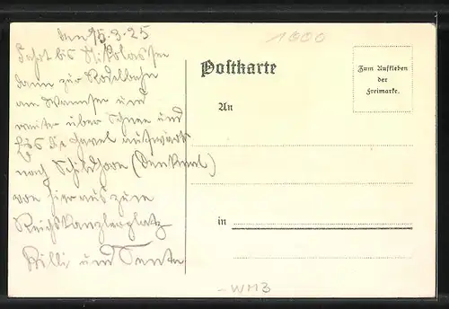 Lithographie Berlin-Grunewald, Schmidt's Wirthshaus Schild, Kaiser Wilhelm-Turm, Jaczow im Dankgebet für seine Errettung