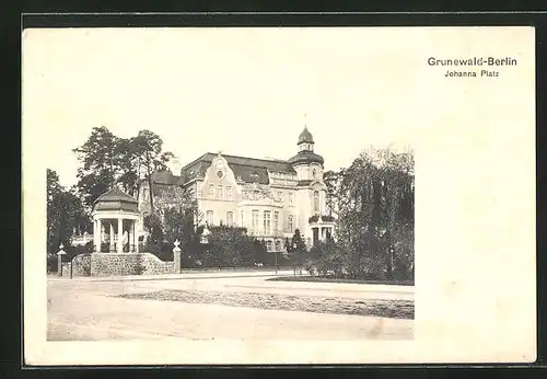 AK Berlin-Grunewald, Villa am Johanna-Platz