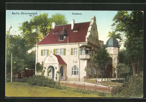 AK Berlin-Grunewald, Gasthaus Paulsborn