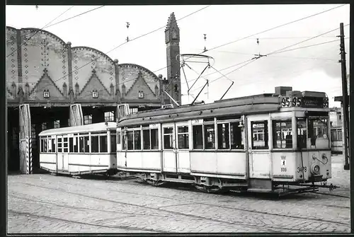 Fotografie unbekannter Fotograf, Ansicht Berlin-Köpenick, Strassenbahn-Triebwagen Nr. 3478 am Betriebshof-Depot