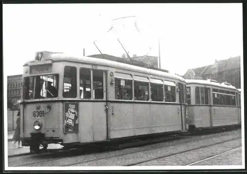 Fotografie Strassenbahn-Triebwagen Nr. 6301, Linie 47 Richtung Rudow, BVG-Berlin