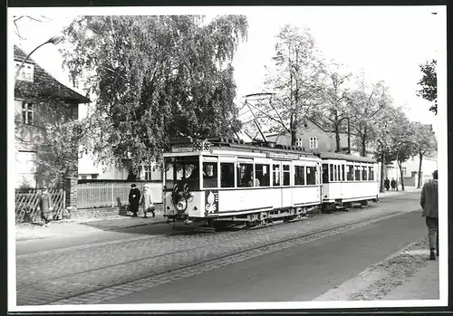 Fotografie Strassenbahn-Triebwagen Nr. 3318 Linie 96 Richtung Lichterfelde