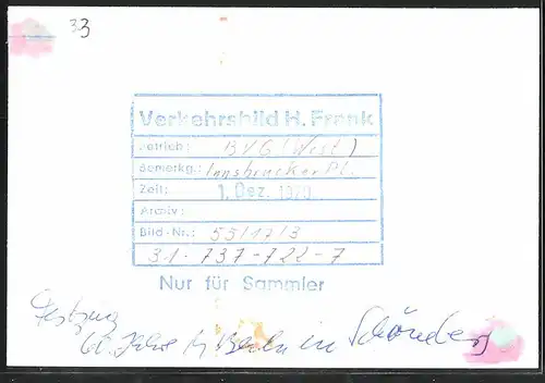 Fotografie unbekannter Fotograf, Ansicht Berlin, Innnsbrucker Platz, Festzug 60 Schöneberger U-Bahn, Triebwagen Nr. 7