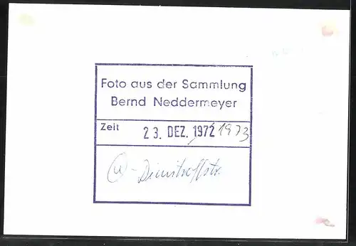 Fotografie unbekannter Fotograf, Ansicht Berlin, Bahnhof Dimitroffstrasse, U-Bahn Triebwagen Nr. 720-8