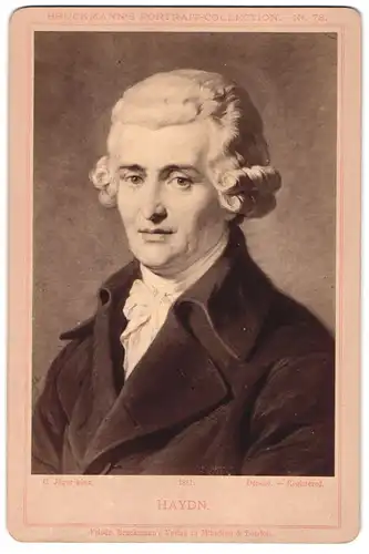 Fotografie Fried. Bruckmann, München, Portrait Franz Joseph Haydn im Anzug