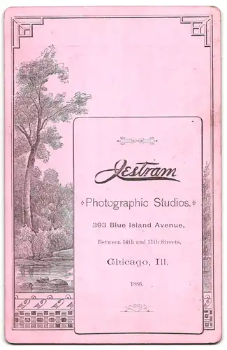 Fotografie Jestram, Chicago, Ill., 393 Blue Island Avenue, Portrait junger Herr in modischer Kleidung