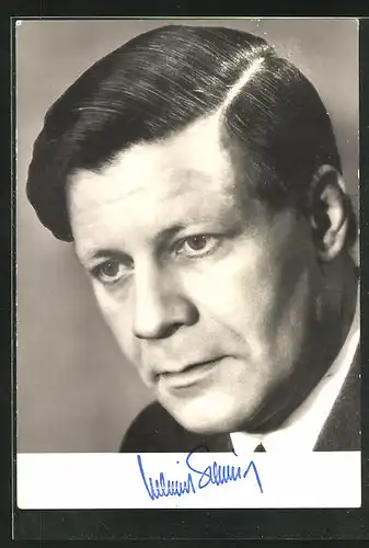 AK Helmut Schmidt, SPD-Politiker und ehemaliger Bundeskanzler