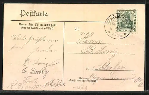 AK Berlin-Wilhelmshagen, Restaurant Neuer Krug, Spreedampfer