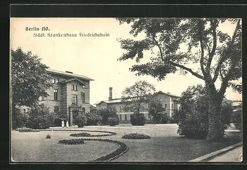 AK Berlin-Friedrichshain, Städtisches Krankenhaus Friedrichshain