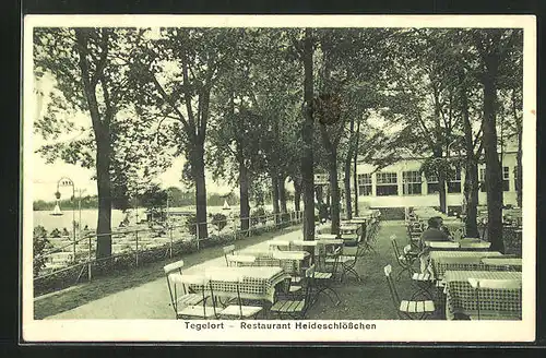 AK Berlin-Tegel, Restaurant Heideschlösschen in Tegelort