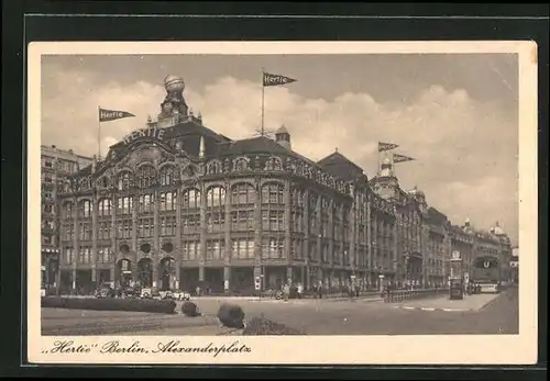 AK Berlin, Kaufhaus Hertie am Alexanderplatz