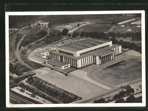 AK Berlin-Charlottenburg, Deutschlandhalle, Fliegeraufnahme