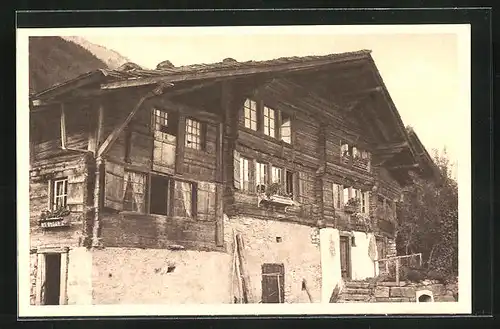 AK Oberried /Brienzer See, Eblingen, Schweizer Bauernhaus