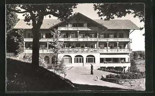 AK Bad Heustrich, Hotel mit Auffahrt