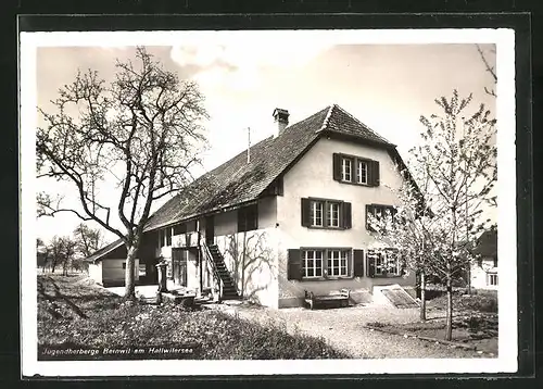 AK Beinwil am Hallwilersee, Jugendherberge in der Frühlingssonne