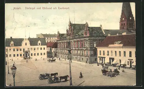 AK Malmö, Stortorget med Radhuset och Residenset