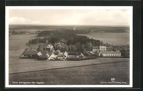 AK Tärna, folkhögskola fran flygplan