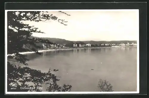 AK Ostseebad Binz, Totalansicht aus der Vogelschau