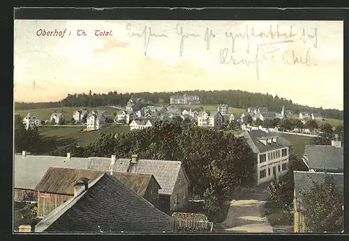 AK Oberhof in Thür., Totalansicht aus der Vogelschau