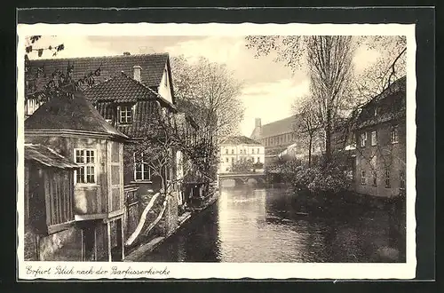 AK Erfurt, Blick nach der Barfüsserkirche