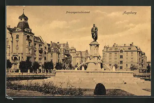 AK Augsburg, Prinzregentendenkmal