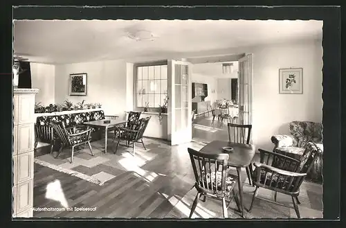 AK Seeg im Allgäu, Aufenthaltsraum mit Speisesaal im Haus Schwaltenweiher
