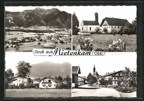 AK Mietenkam /Obb., Ortsansicht und drei Ansichten aus dem Ort