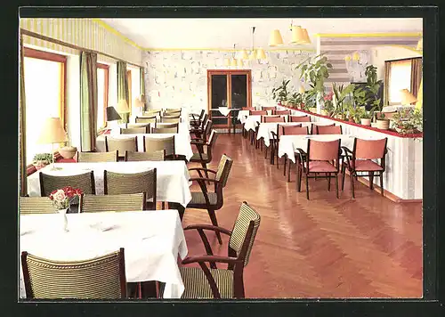 AK Gras-Ellenbach i. Odw., Restaurant im Hotel Siegfriedbrunnen