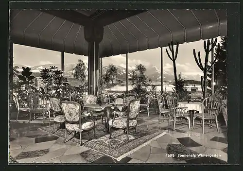 AK Sonthofen /Allgäu, Wintergarten im Kneippbad Sonnenalp