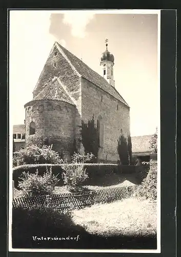 AK Unterschondorf, Blick zur Kirche