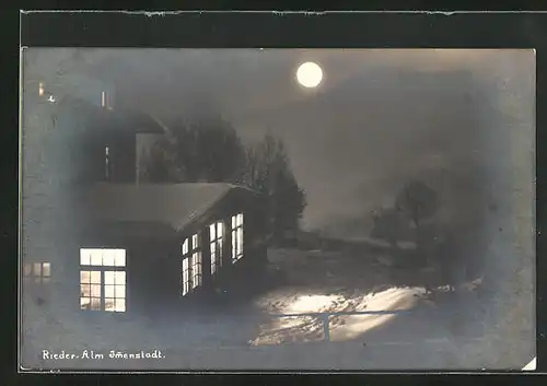 AK Immenstadt, Gasthaus Rieder-Alm