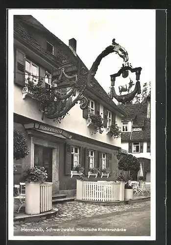 AK Herrenalb im Schwarzwald, Historisches Gasthaus Klosterschänke