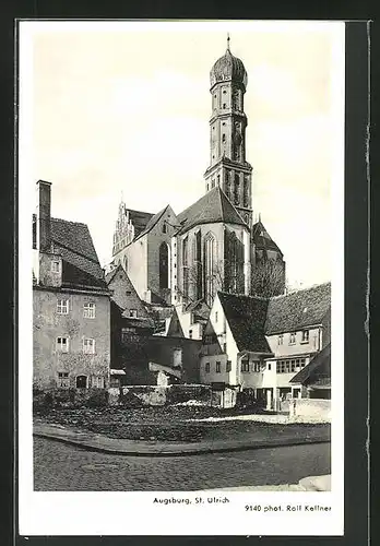 AK Augsburg, Blick zum St. Ulrichs-Münster
