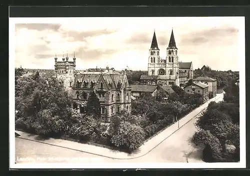 AK Landau (Pfalz), Schlösschen mit Katholischer Kirche