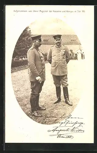 AK Paul von Hindenburg im Gespräch