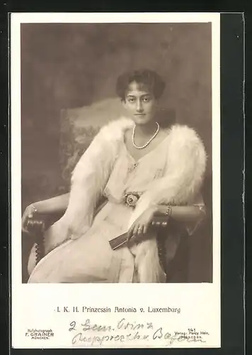 AK I. K. H. Prinzessin Antonia v. Luxemburg
