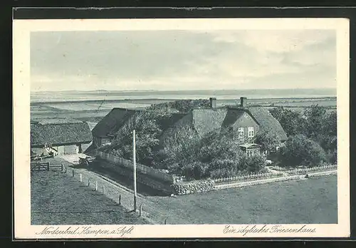 AK Kampen / Sylt, Blick auf ein Friesenhaus