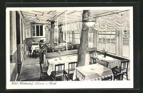 AK Lehnin / Mark, Hotel Klosterhof, Innenansicht