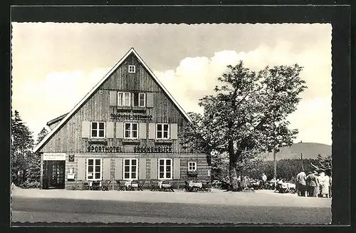 AK Braunlage / Harz, Hotel Café Hubertus