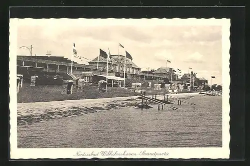 AK Wilhelmshaven / Nordsee, Strandansicht