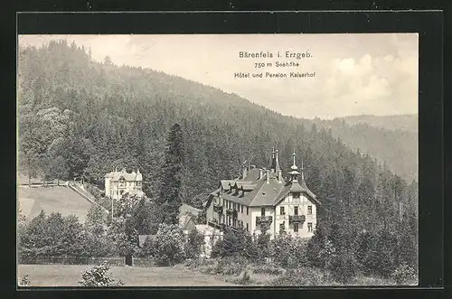 AK Bärenfels i. Erzgeb., Hotel-Pension Kaiserhof