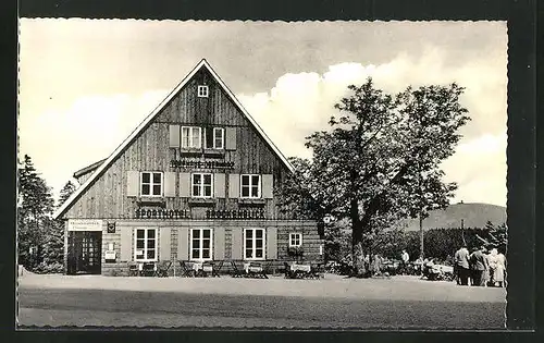 AK Braunlage / Harz, Hotel-Restaurant Café Hubertus