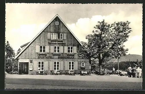 AK Braunlage / Harz, Hotel-Restaurant Café Hubertus