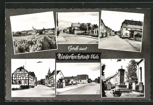 AK Niederhochstadt / Pfalz, verschiedene Ortsansichten