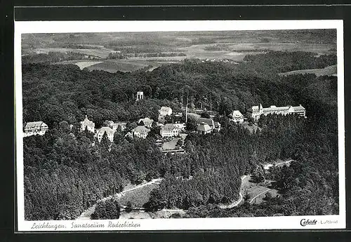 AK Leichlingen, Gesamtansicht mit Sanatorium Roderbirken