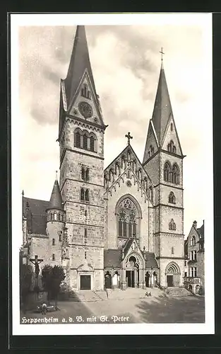 AK Heppenheim a.d.B., Kirche St. Peter